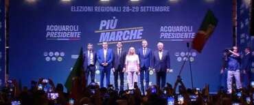 Meloni lancia lo sprint per Acquaroli: “Abbiamo invertito il declino delle Marche. Orgogliosa del lavoro fatto”