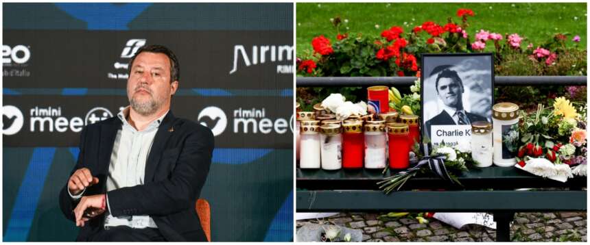 Salvini: “Ho pianto per la morte di Kirk. A sinistra ho visto una cattiveria esibita senza vergogna”