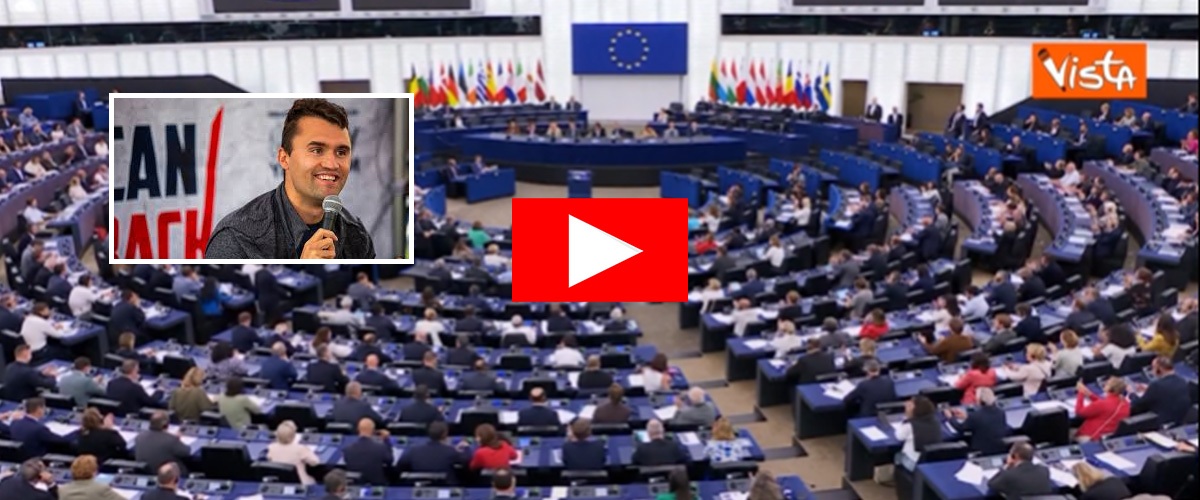 il morto 232 di destra la ue si rifiuta di tributare il silenzio a kirk la protesta di conservatori e patrioti video