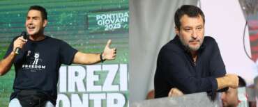 Al raduno di Pontida applausi e striscioni per Vannacci, clima da derby con Salvini: segui gli interventi live (video)