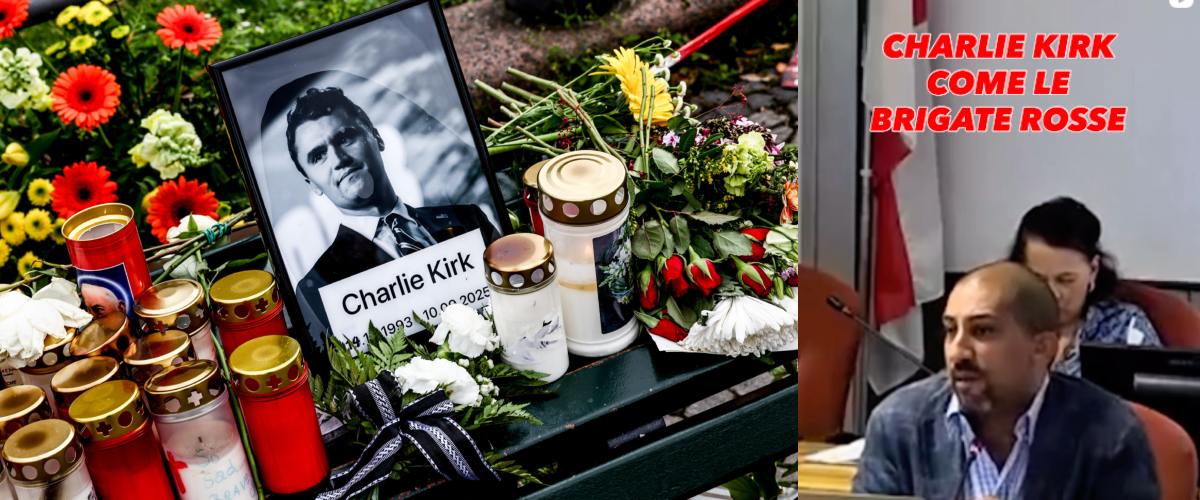 La sinistra accecata dall’odio su Charlie Kirk: a Milano il minisindaco Pd lo paragona alle Br (video)