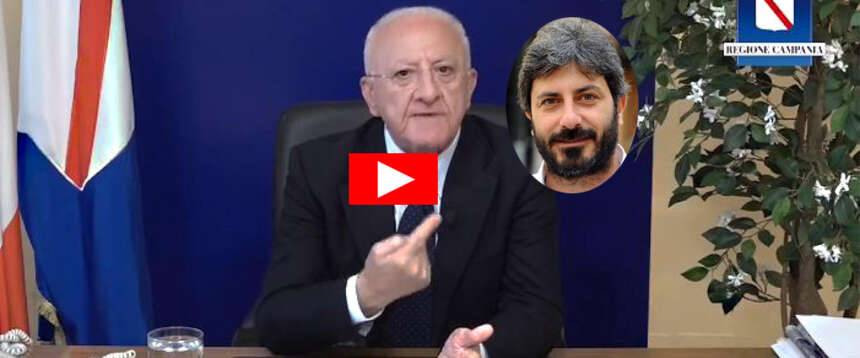 Così parlava De Luca: “Fico, detto il Moscio, è una mezza pippa: lui, Di Maio e Di Battista, falsi come Giuda” Così parlava De Luca: “Fico, detto il Moscio, è una mezza pippa: lui, Di Maio e Di Battista, falsi come Giuda”