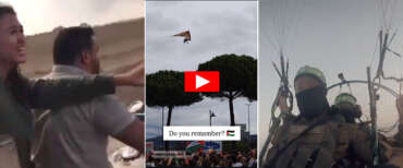 Vergognosa provocazione dei Pro Pal: un deltaplano in volo per celebrare la strage di ebrei del 7 ottobre