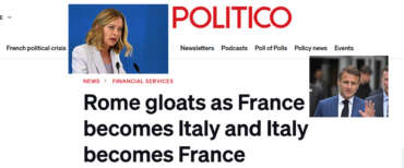 Le “grandeur” italiana e il crollo della Francia. “Roma gode, dopo le offese ricevute…”, scrive “Politico”