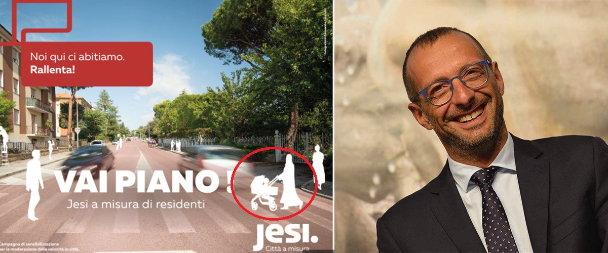 Clamorosa gaffe del Pd di Ricci in versione “Imam”: nei manifesti sulla sicurezza stradale una donna con il “burqa”