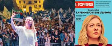 Meloni sulla copertina del settimanale “L’Express”