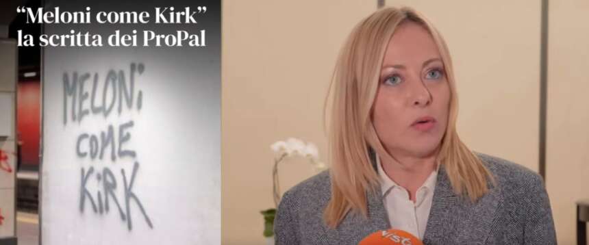 Minacce alla premier, “Meloni come Kirk”. E lei: “Essere accostata a lui è motivo di orgoglio”