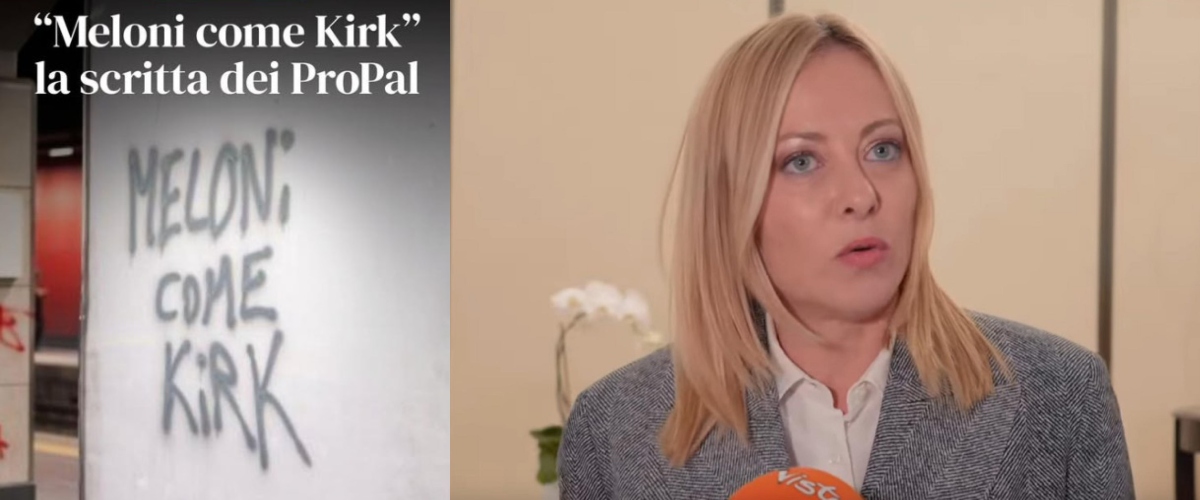 Minacce alla premier, “Meloni come Kirk”. E lei: “Essere accostata a lui è motivo di orgoglio”