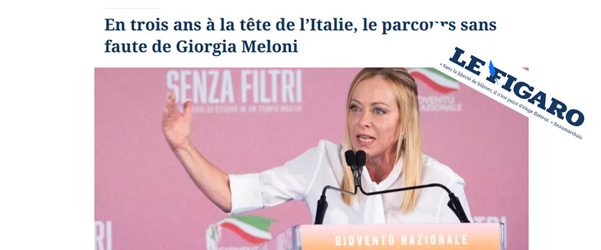 tre anni senza errori anche i francesi de le figaro celebrano il compleanno del governo meloni