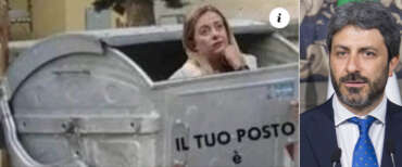 Barbarie in Campania: la grillina posta una foto della Meloni nel cassonetto della spazzatura, Fico non si scusa