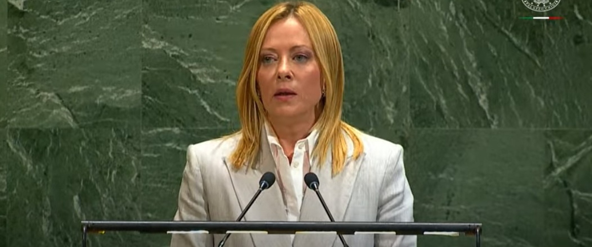 Meloni all’Onu: “Israele ha superato il limite, ma Hamas ha scatenato il confitto. Serve una riforma profonda delle Nazioni Unite”