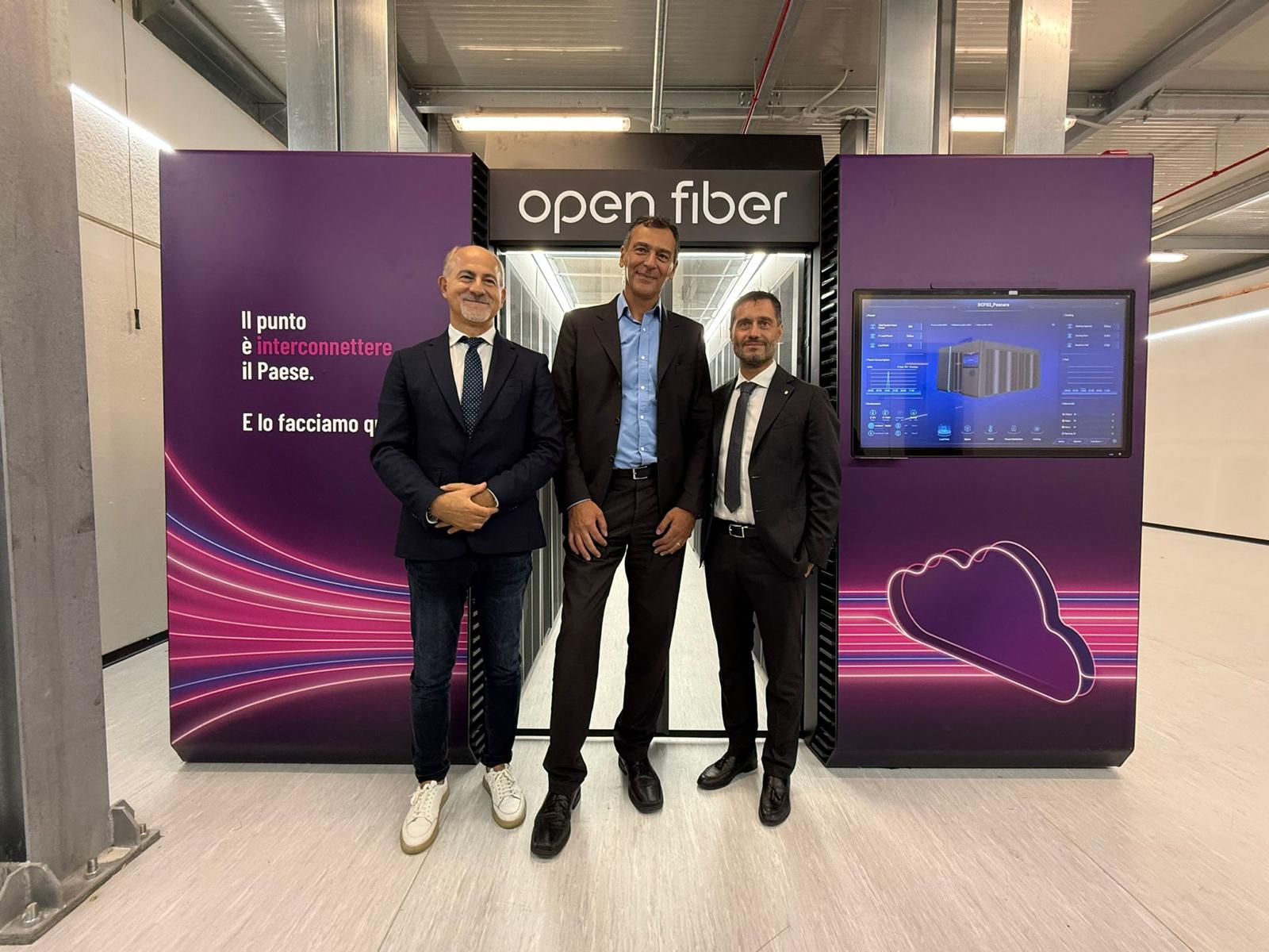 Open Fiber inaugura a Pescara il nuovo “Edge Data Center” al servizio delle imprese e della clientela privata