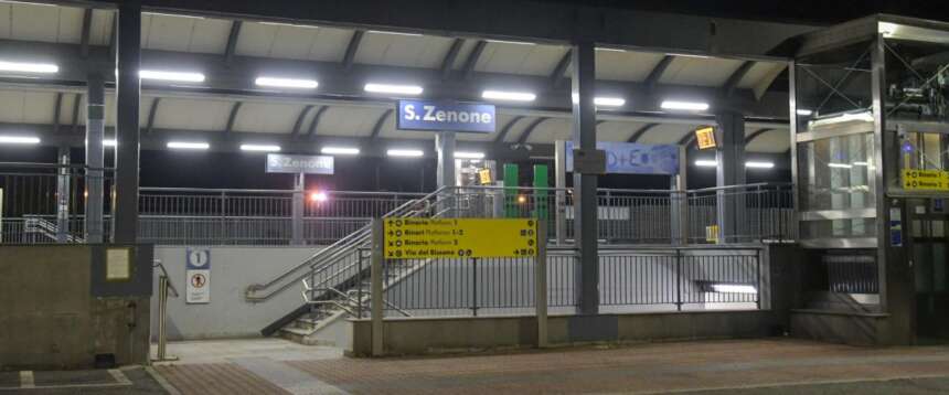La stazione di San Zenone al Lambro, nei pressi della quale è avvenuto lo stupro di una 18enne milanese La stazione di San Zenone al Lambro, nei pressi della quale è avvenuto lo stupro di una 18enne milanese