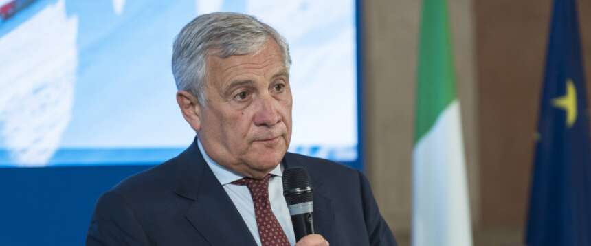Il ministro degli Esteri, Antonio Tajani