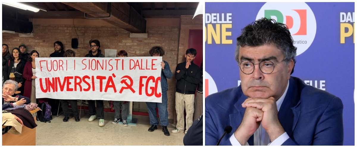 Sinistra antisemita, ecco le prove: il video dei pro Pal comunisti che impediscono all’ebreo Fiano (Pd) di parlare Sinistra antisemita, ecco le prove: il video dei pro Pal comunisti che impediscono all’ebreo Fiano (Pd) di parlare