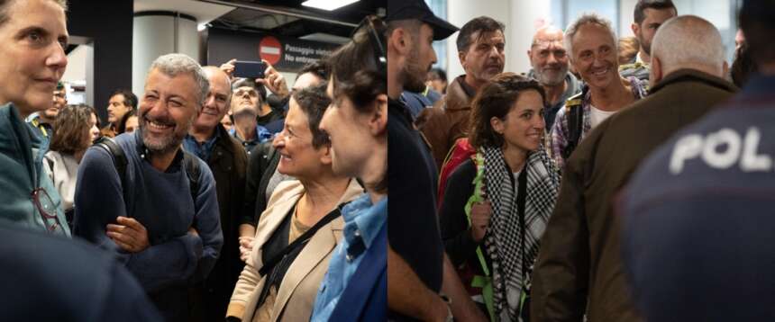 Dalla missione eroica alla business class: i 4 parlamentari della Flotilla mollano la ciurma e rientrano a Fiumicino