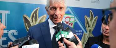 Il ministro Abodi alla cerimonia di posa della prima pietra del nuovo stadio di Venezia