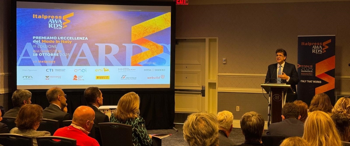 Terza edizione degli Italpress Awards alla cena di gala della NIAF a Washington