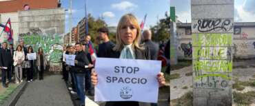 I centri sociali minacciano la Lega a Torino al presidio contro lo spaccio. Sardone: “Non molliamo, non ci facciamo intimorire”