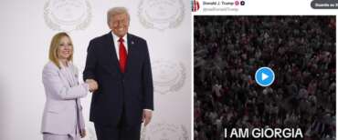 Trump posta su Truth Social il famoso refrain “Io sono Giorgia”: e a sinistra qualcuno starà masticando amaro… (video)