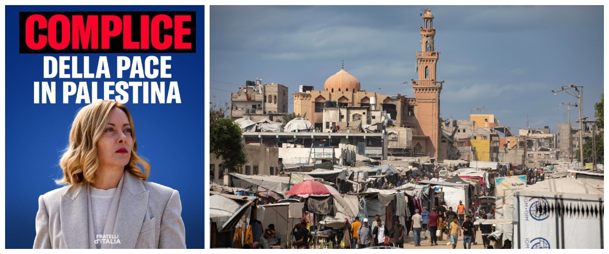 meloni 8216complice8217 della pace in palestina il post di fratelli d8217italia che azzera le polemiche e la sinistra
