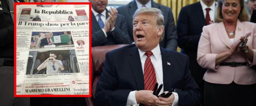 Notizia da incubo per i lettori di Repubblica: Elkann tratta la vendita a un editore greco amico di Trump Notizia da incubo per i lettori di Repubblica: Elkann tratta la vendita a un editore greco amico di Trump