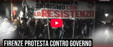 “Usa terroristi”, gazzarra dei pro Pal a Firenze sotto il consolato. Kefiah e slogan antisionisti… per la ‘pace’   (video)