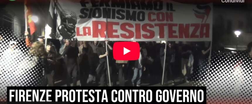 “Usa terroristi”, gazzarra dei pro Pal a Firenze sotto il consolato. Kefiah e slogan antisionisti… per la ‘pace’ (video) “Usa terroristi”, gazzarra dei pro Pal a Firenze sotto il consolato. Kefiah e slogan antisionisti… per la ‘pace’ (video)