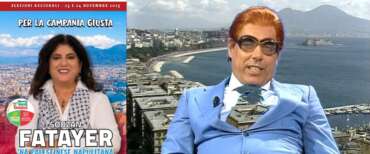 Campania, Avs tenta il colpaccio con la candidata “palestinese napulitana”. Il Vesuvio alle spalle che ricorda Teocoli