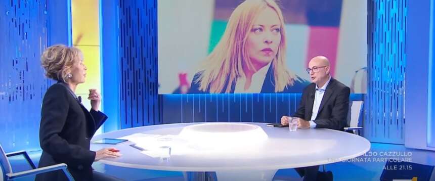 Cazzullo “disperato” che Cabrini apprezzi Meloni. “Quanto conformismo, neanche fosse Giovanna d’Arco” (video) Cazzullo “disperato” che Cabrini apprezzi Meloni. “Quanto conformismo, neanche fosse Giovanna d’Arco” (video)