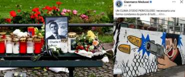 Sul circolo dell’Arci un murales che strizza l’occhio all’omicidio Kirk. FdI denuncia e li costringe a prendere le distanze