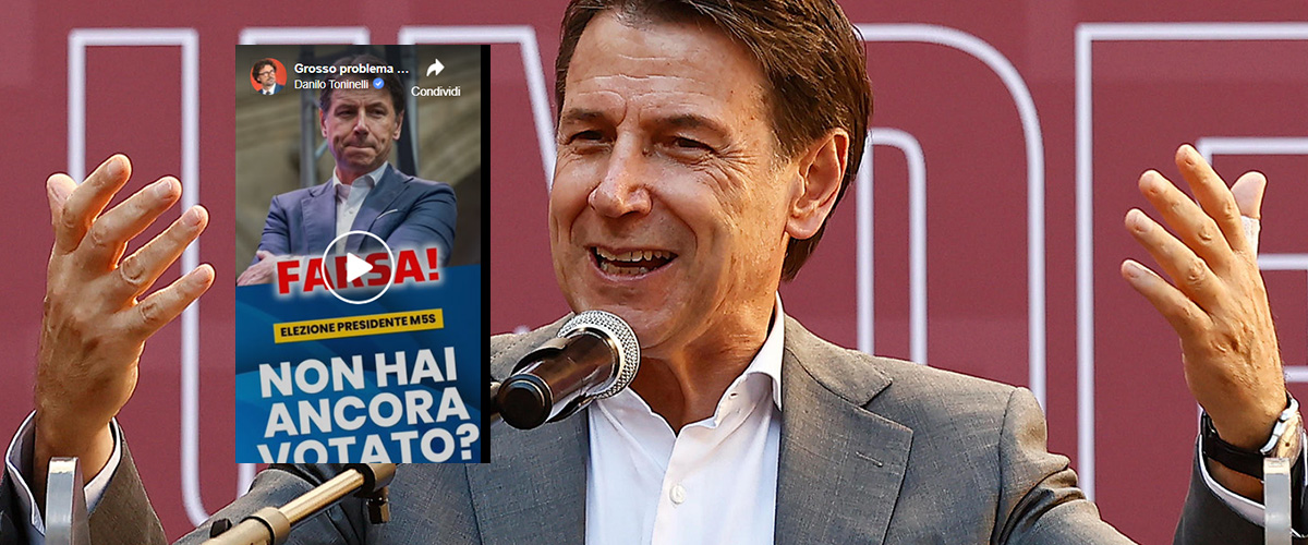 Conte da ridere: festeggia la sua vittoria da candidato unico col 50% di astenuti. Toninelli lo sfotte: “Una farsa” Conte da ridere: festeggia la sua vittoria da candidato unico col 50% di astenuti. Toninelli lo sfotte: “Una farsa”