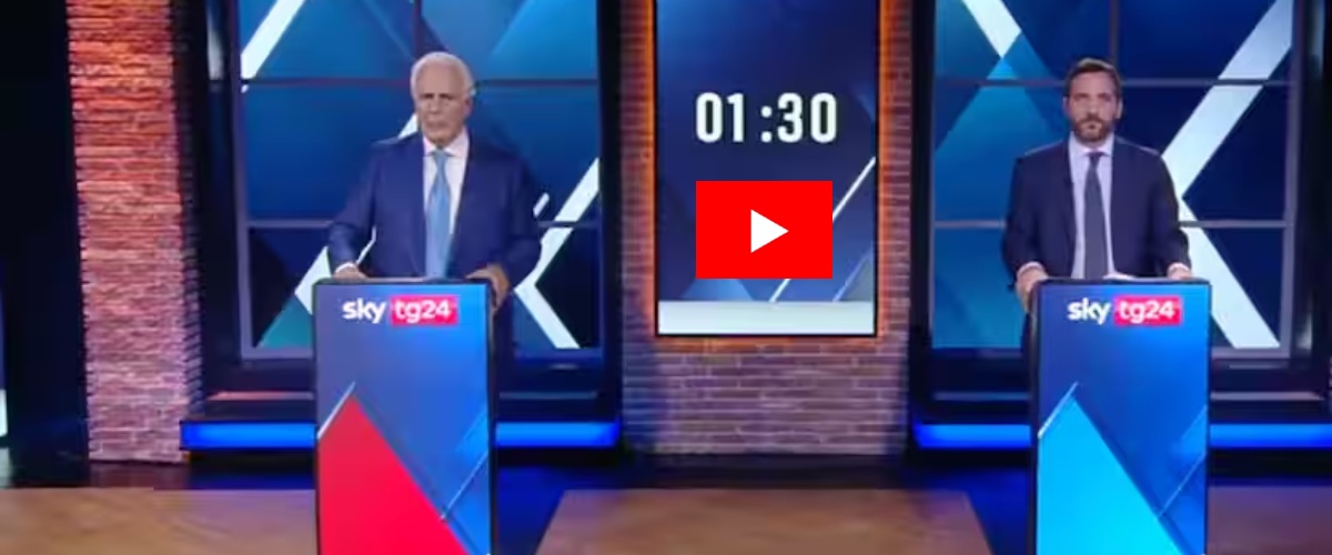 Un momento del faccia a faccia tra Tomasi e Giani
