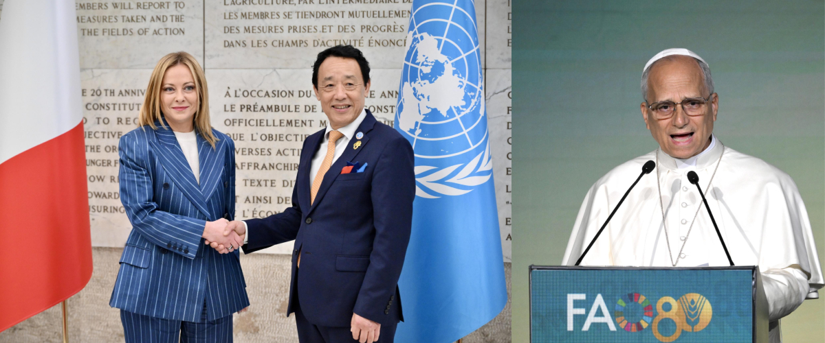 La Fao compie 80 anni, Meloni: “Fiera dell’impegno italiano per rafforzare la sovranità alimentare in Africa” La Fao compie 80 anni, Meloni: “Fiera dell’impegno italiano per rafforzare la sovranità alimentare in Africa”