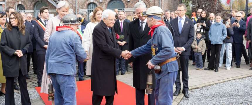Il presidente della Repubblica, Sergio Mattarella, in visita a Marcinelle Il presidente della Repubblica, Sergio Mattarella, in visita a Marcinelle