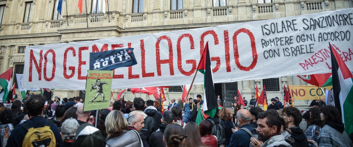 La sinistra pro Pal contro la pace in tutti i modi: tafferugli a Milano, no pretestuosi a Torino, sit in a Roma La sinistra pro Pal contro la pace in tutti i modi: tafferugli a Milano, no pretestuosi a Torino, sit in a Roma