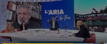 Odifreddi a l’Aria che tira difenda Hamas e gela Parenzo: “È un’ala estrema della resistenza palestinese. Anche Mandela…” (video)