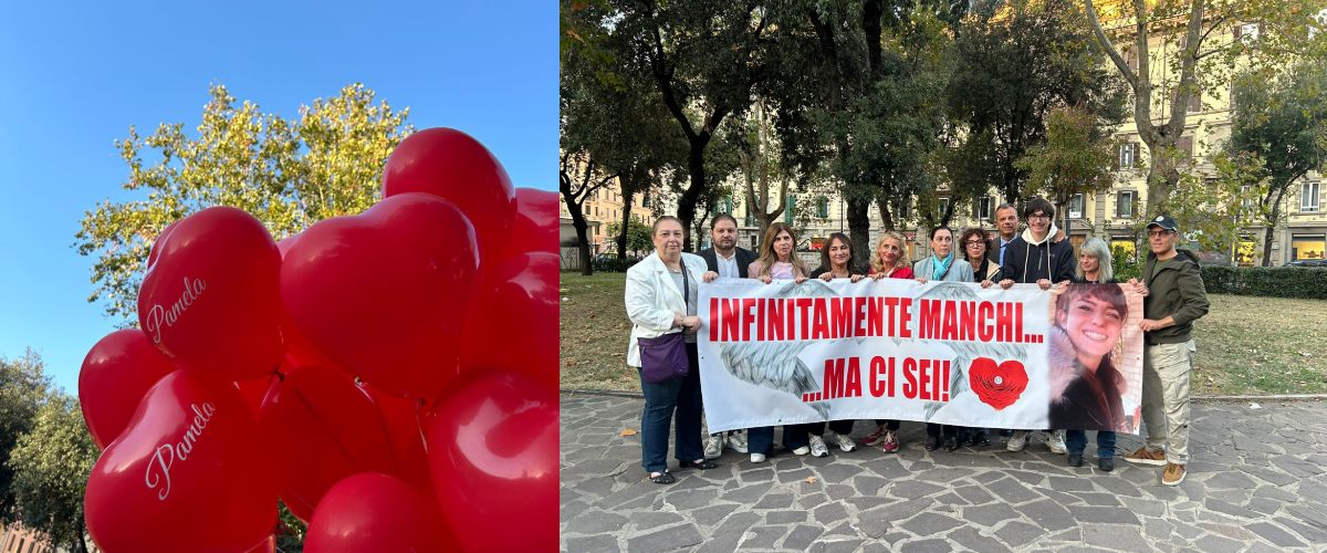 A Piazza Re di Roma ripristinati lo striscione e la panchina in memoria di Pamela Mastropietro