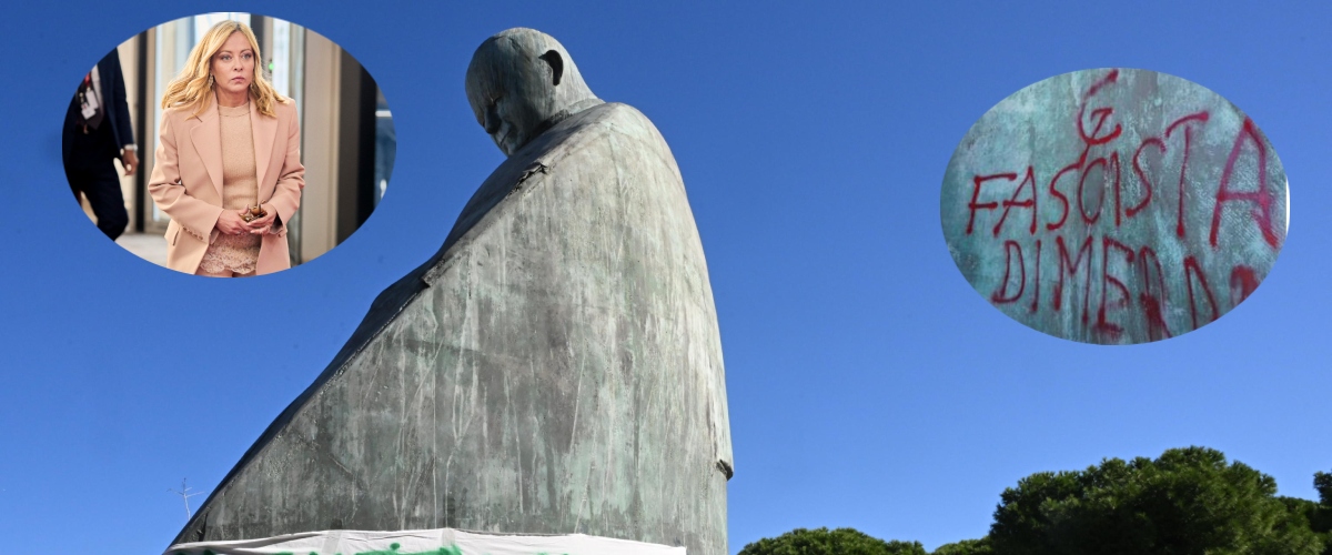 “Papa, fascista di merda”, Meloni: “Indegno, oltraggiata la memoria di un costruttore di pace”