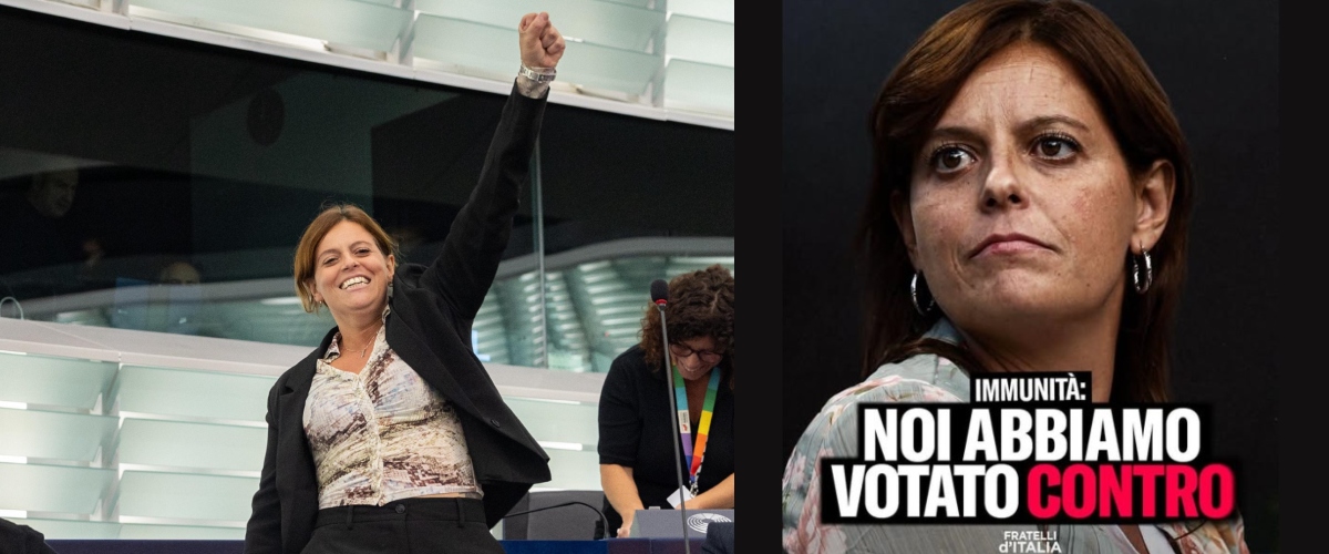 Ilaria Salis si salva ancora una volta per un voto ed esulta col pugno chiuso. Procaccini: “Vergogna. Un voto che legittima la violenza politica”