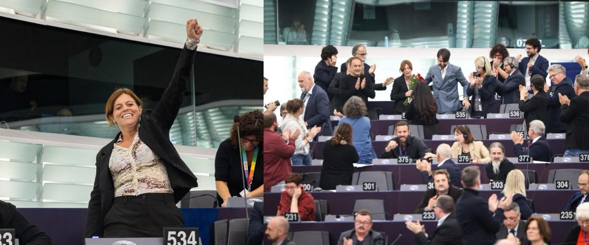 Ilaria Salis si salva ancora una volta per un voto ed esulta col pugno chiuso. Procaccini: “Vergogna. Un voto che legittima la violenza politica”