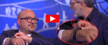 Il braccialetto di Sangiuliano che raggela Formigli e Montanari: “Siete dei poveri comunisti” (video)