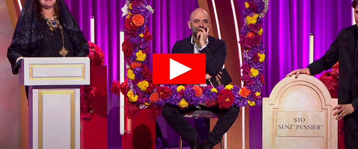 Grasse risate su Roberto Saviano defunto, per sua scelta. Lo scrittore protagonista del triste show dei finti morti in tv Grasse risate su Roberto Saviano defunto, per sua scelta. Lo scrittore protagonista del triste show dei finti morti in tv