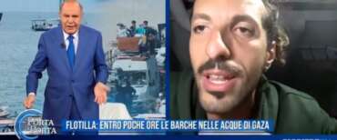 Vespa zittisce l’attivista della Flotilla: “Degli aiuti ai palestinesi non ve ne fotte niente” (video)
