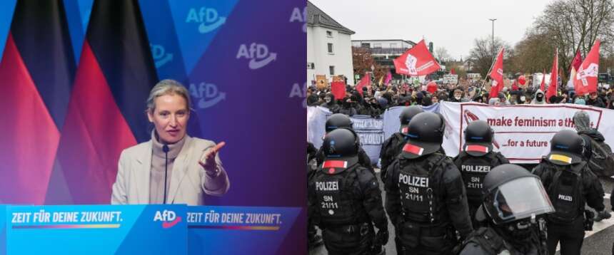Scontri con la polizia e blocchi stradali: guerriglia antagonista contro il nuovo movimento giovanile dell’Afd