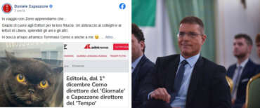 Capezzone dal 1 dicembre alla guida del Tempo. L’annuncio pop sui social con il gatto Zorro: “Apprendiamo che…”