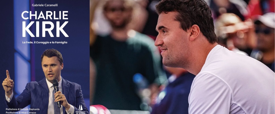 “Charlie Kirk” di Gabriele Caramelli: l’esempio di un giovane di destra che amava la libertà e la propria idea
