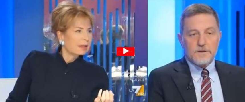 Gruber vs Giannini, troppo erudito l’attacco alla Meloni, e scatta la gag involontariamente comica