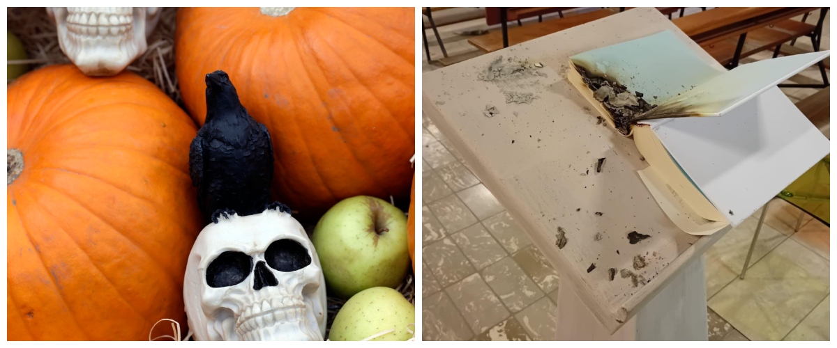 la nuova moda di halloween profanare le chiese blitz sacrilego a casale monferrato