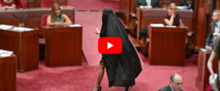 Australia senatrice burqa